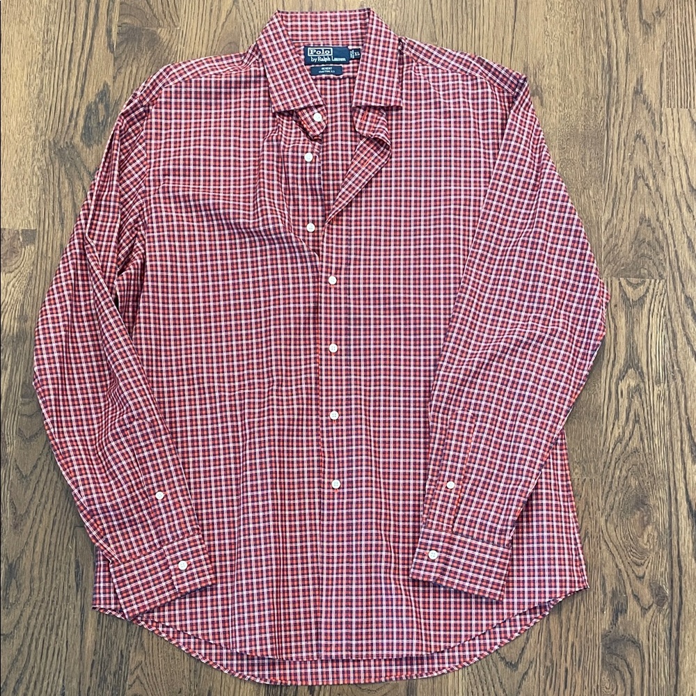 Ralph Lauren Red Plaid Men's Shirt